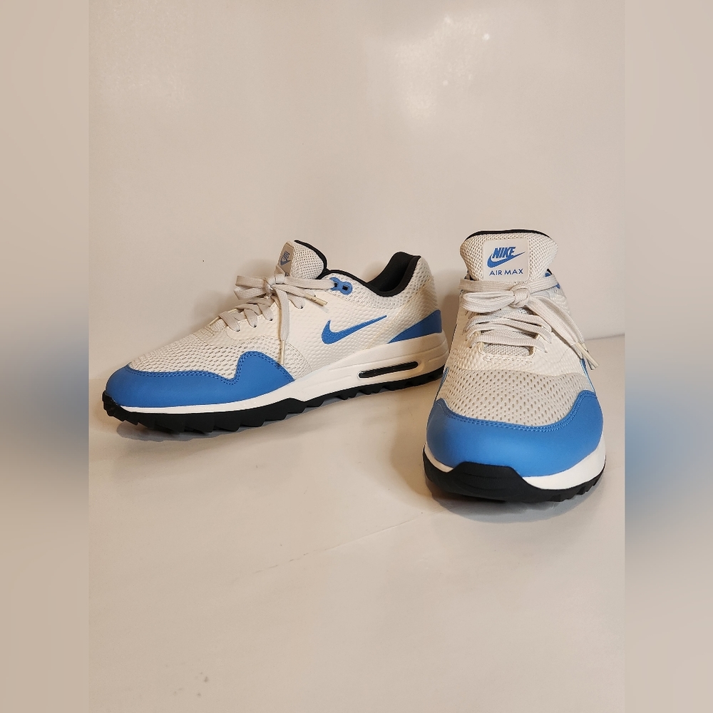 Nike Air max 1 Golf Shoes White University Blue